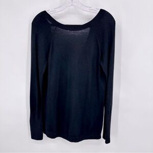 Lululemon Unity Drop Back Touch of Cashmere Sweater Black Size 8